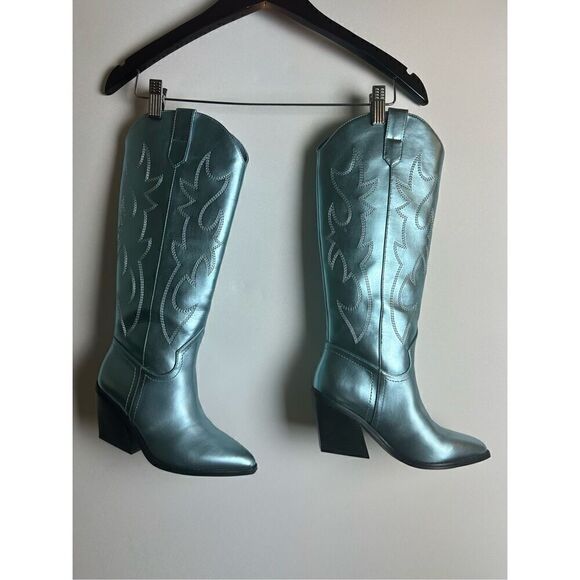 Madden Girl Arizona knee-high cowboy boots - Picture 9 of 12